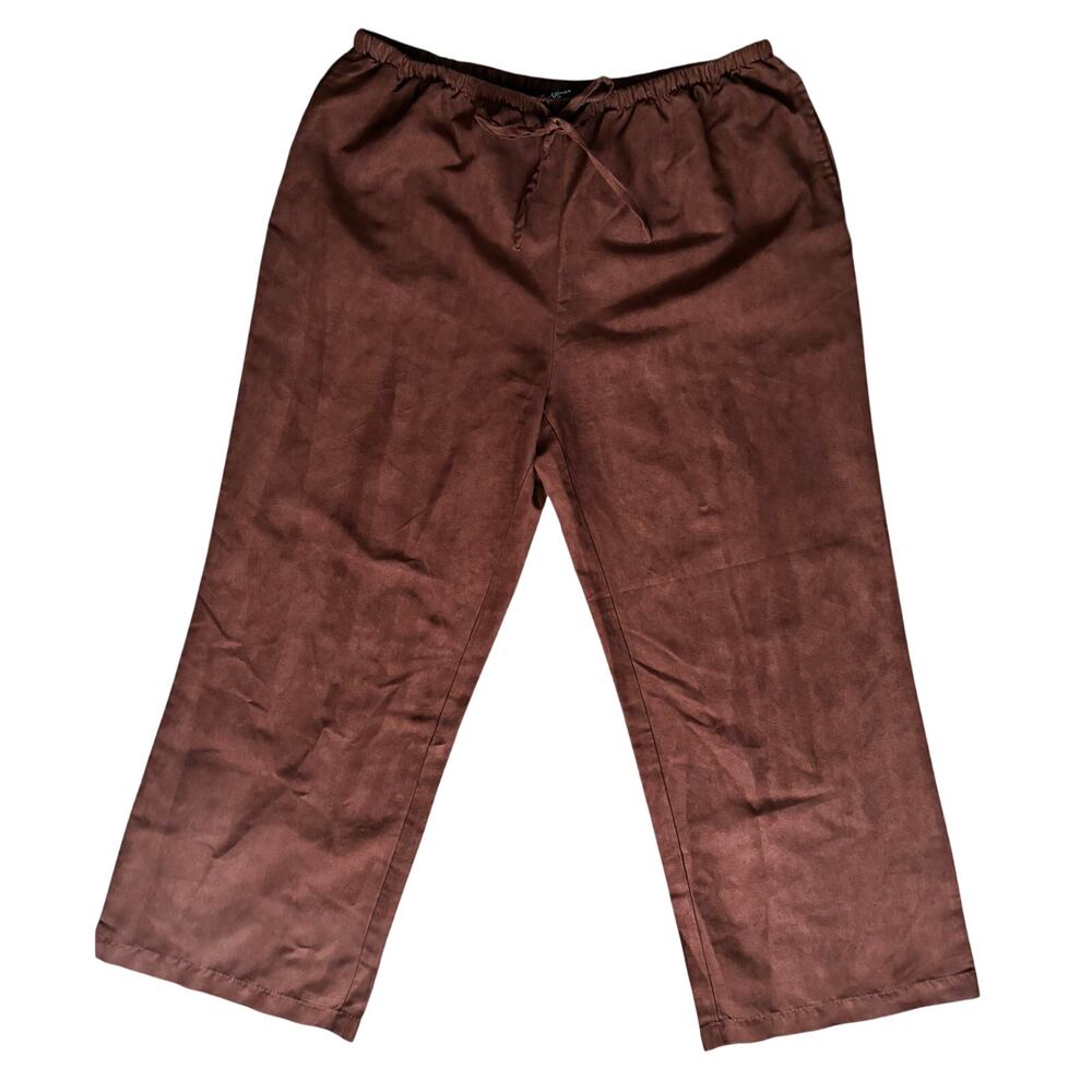 Velvet Heart Brown Pull On Pants Tie XL